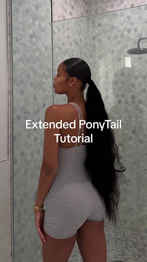 Extended ponytail in 15 seconds, I forgot I did a tutorial a couple videos ago, well heres another one.