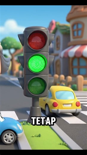 Yuk Belajar Arti Lampu Lalu Lintas! 🔴🟡🟢 #kartunanak