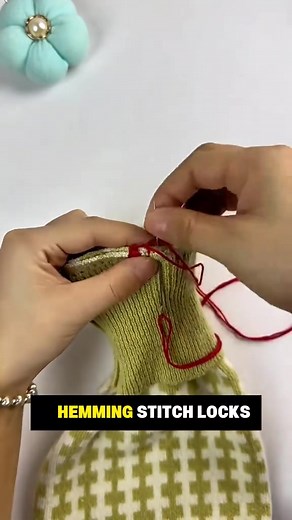 Shorten Sweater Sleeves at Home Easy Hand-Sewing #sewing #sleeve #sewingdiy #fyp #enlarge | StitchsewCraft