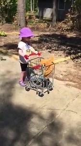 Finally found something to motivate Peyton enough to start trying to walk again! And she's just cruising!! Yay!! | Peyton's Brain