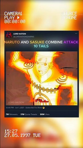 NARUTO AND SASUKE COMBINE ATTACK AGAINST 10 TAILS🤯...