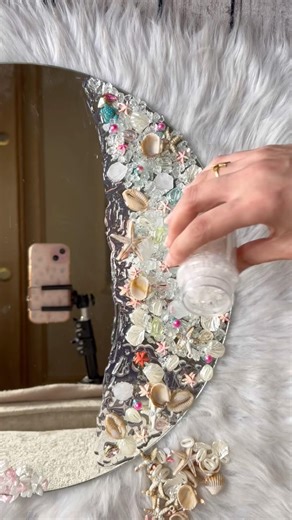 مرايل جديدة لاوضتك#gift #craft #art #sea #seashell #handmade #crafts #mirror