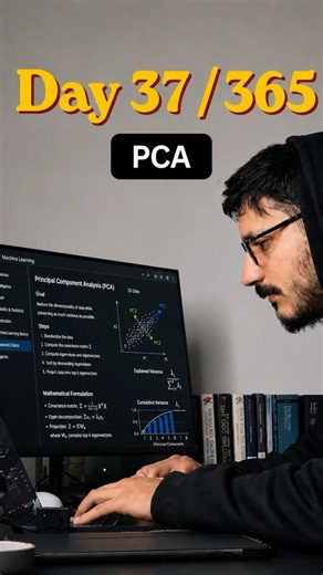 Day 37/365 of Learning AI: PCA #ai #coding #chemistry