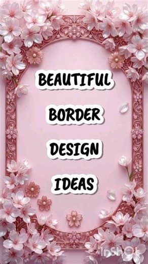 Aesthetic Border Design Ideas for Beginners #shorts #borderdesign