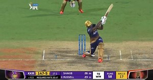 M10: RCB vs KKR – Andre Russell Six