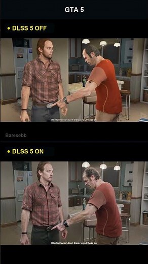 GTA 5 DLSS5 GRAND THEFT AUTO V All Cutscenes (Full Game Movie) OFF vs ON