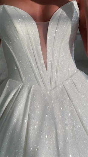 Designed to shine ✨ Derrick Royale by Maggie Sottero #MaggieSottero #SparklyWeddingDress #2026Bride