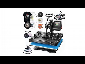 AKEYDIY 5 in 1 Heat Press Machine for t Shirts Professional Swing Away