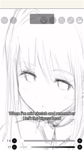 Remembering the Big Head in Sketching