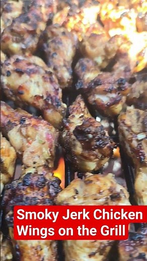 Smoky Jerk Chicken Wings on the Grill
