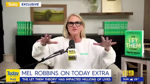 She's the best-selling author and self-help guru behind the mindset hack that's changing people's lives. It's called the 'Let them theory' - and Mel Robbins sat down with TODAY Extra for an exclusive chat to explain. #9Today | WATCH LIVE 5.30am | TODAY