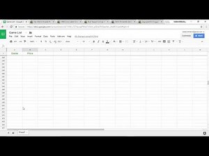 A ​Basic Spreadsheet ​with​ ​Google​ ​Sheets