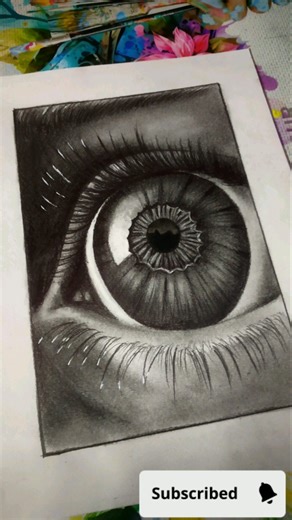Easy Realistic Eye Drawing in 30 Seconds | #shorts #shortsviral #drawing