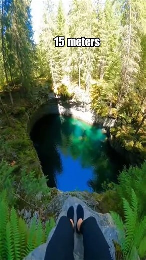 Cliff Jump POV Into Deep Water | #jump #pov #chill