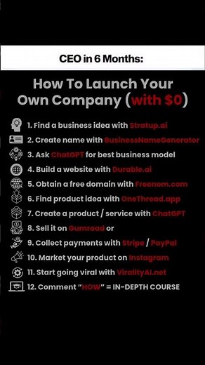 🤯 How To Launch Your Own Company (with $0) 👇