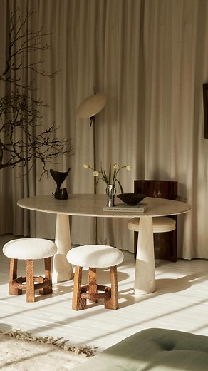 Athena Calderone on Instagram: "With an open floorplan and 15-foot ceilings, our EyeSwoon office certainly isn't short on square footage, but that scale and volume can easily feel cold and empty. In order to cultivate creativity here, I needed to create a sense of intimacy and make space for connection. Knowing the space was temporary, I didn't want to spend money on costly renovations so I set about finding crafty solutions. Instead of hiring a contractor to build a wall, I brought in @theshade