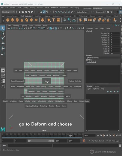 Make a Perfect Quad Sphere in Maya