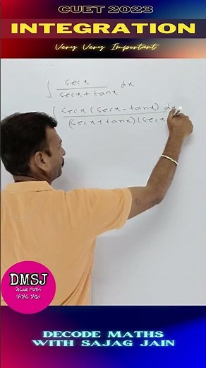 Mastering Integration: Solving ∫secx/(secx+tanx) dx Like a Pro | CUET 2023