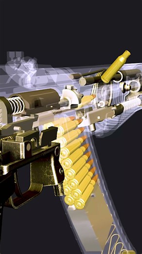 How the AN-94 Works | X-Ray Slow Motion Firing