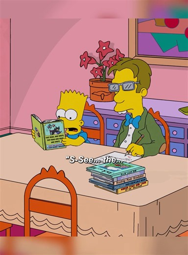 Huge Sibling Gap! Lisa Nails Bart’s Hard Tutoring Material Effortlessly