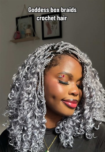 Goddess box braid crochet hair Extensions @niseyohair #crochethair