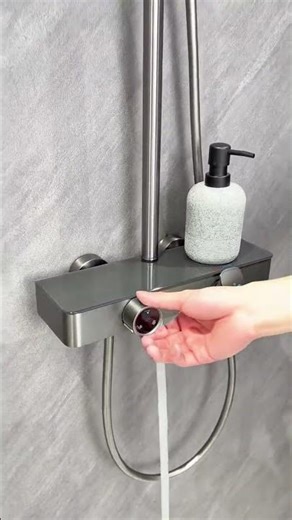 Modern Bathroom Shower Head Powerful Water Flow Upgrade #showerhead #bathroom #shortsfeed