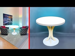 An easy way to make a small minimalist table