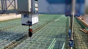 Did you catch a glimpse of the robot working on the US-12 Clearwater Memorial Bridge in Lewiston? Yep, you heard that right, a robot! This high-tech robot is taking on the tough, repetitive job of tying hundreds of pieces of rebar together before the concrete gets poured. The robot is expandable from 10 – 117 feet while self-locating and tying 1,200 intersections per hour. The rate is roughly equivalent to two experienced workers working side by side! | Idaho Transportation Department