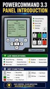 ✅ DG Panel samajhna mushkil? PowerCommand 3.3 Easy Guide