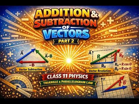 Addition and Subtraction of vectors Part 2 | Analytical Method & Vector Formulas (Class 11 Physics)