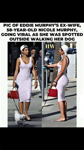 Eddie Murphy’s Ex-Wife Nicole Murphy, 58, Goes Viral After Being Spotted Walking Her Dog! #eddie