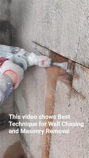 Best Technique for Wall Chasing and Masonry Removal.Fast Wall Channeling
