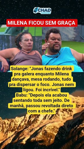 Jonas ignora jogada de distração de Milena e arranca elogios