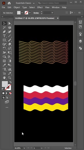 Envelope distort in illustrator #illustrator #envelope #distort #design #viral #adobeillustrator