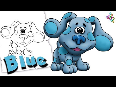 Blue's Clues: How to Draw Blue | Easy