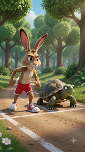 The Hare Learned a Lesson He'll Never Forget 🐇🐢
