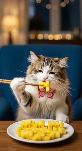 Cutest Dining Scene Ever 🐾🍍 Watch this adorable pet mealtime #Pets #CuteAnimals #Foodie