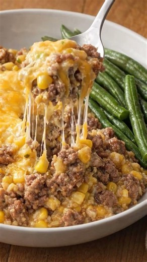 Cheesy Beef Corn Casserole 202607180224