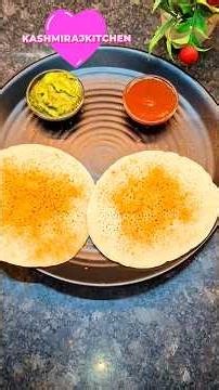 1 Minute instant Dosa Batter | No Soak No fermenting | Spongy Set Dosa 😋| #shorts #ytshorts