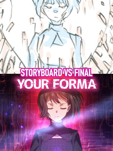 From sketch to screen! How do you build a digital mindscape? 🧠🖥️ Here's a rare look at the full production process of YOUR FORMA! #anime #freeanime
