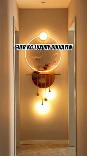 3D Wall Painting Light 😍 Entrance Upgrade #Shorts