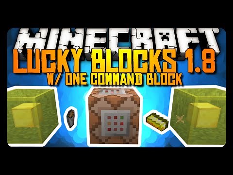 Minecraft: LUCKY BLOCKS w/ ONE COMMAND BLOCK!
