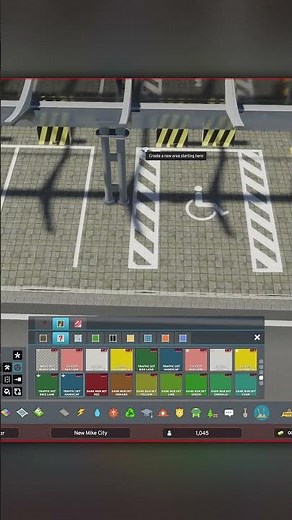 Perfect custom Covered Parking in Cities Skylines 2