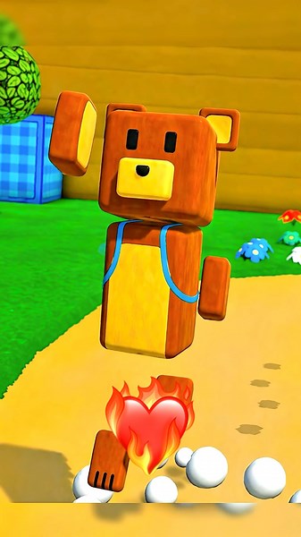 I Recreated the Game Logo IN-GAME?! 😱🔥 #superbearadventure #shorts #gaming #build #logo