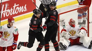 35K views · 437 reactions | Akil Thomas scored the winning goal with 3:58 minutes left in regulation, as Canada beat Russia 4-3 capturing gold at the world junior hockey championship. Read more: www.cbc.ca/1.5417047 | CBC News | Facebook