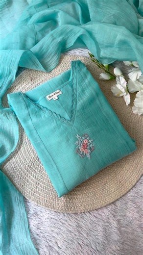 Latest Mul Chanderi Kurti Set | Premium Party Wear Collection #shorts #kurtaset #kurti #design #haul