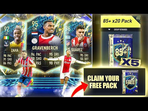 FIFA 22 5x guaranteed 85+ x 20 team of the season packs!