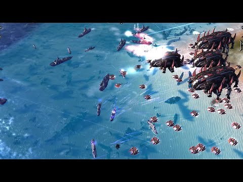 Cybran vs UEF - M28 AI vs M28 AI - Supreme Commander Forged Alliance