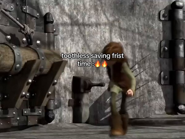 Toothless Saves Hiccup: A Heartwarming Scene from HTTYD