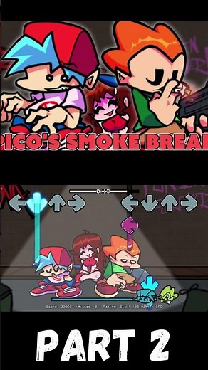 Pico's Smoke Break - Oneshot (PART 2) (FNF MOD) #shorts